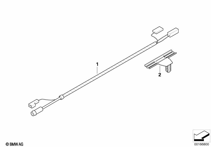 Kabelset antenne versterker achterruit