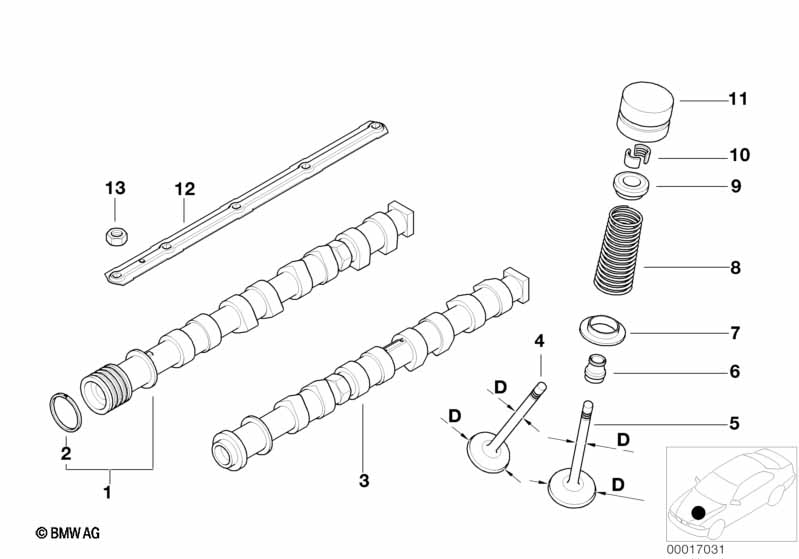 Klepbediening-nokkenas/smeerm.