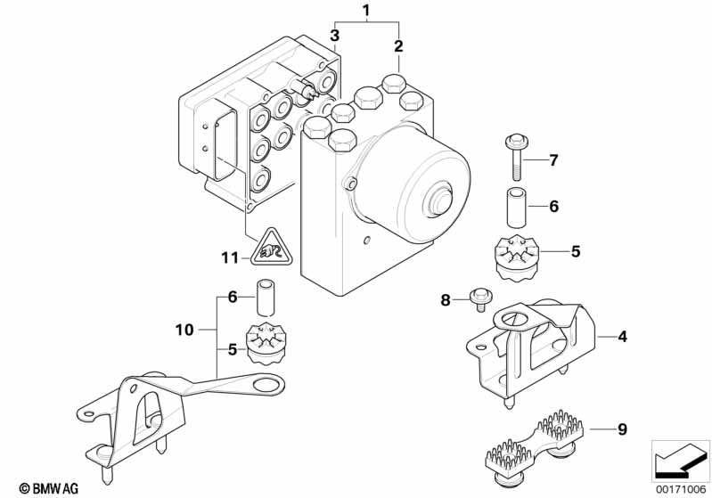 ASC hydroaggreg./stuurtoestel/bevestigng