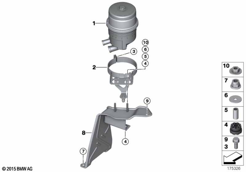 Oliereservoir/losse delen/Actieve bestur