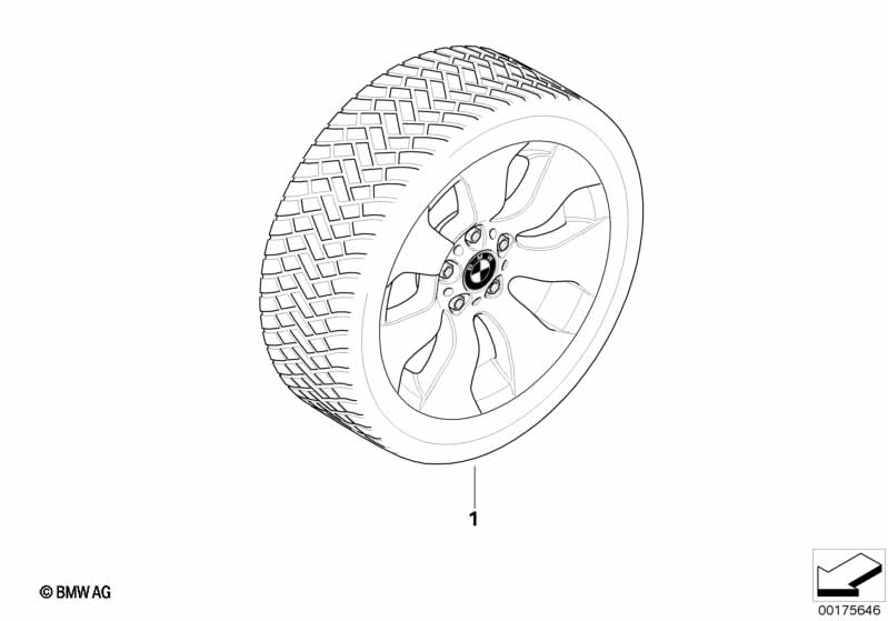 Compl.winterwiel sterspaak 158 - 17"