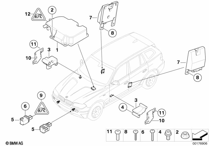 Elektro-onderdelen v airbag