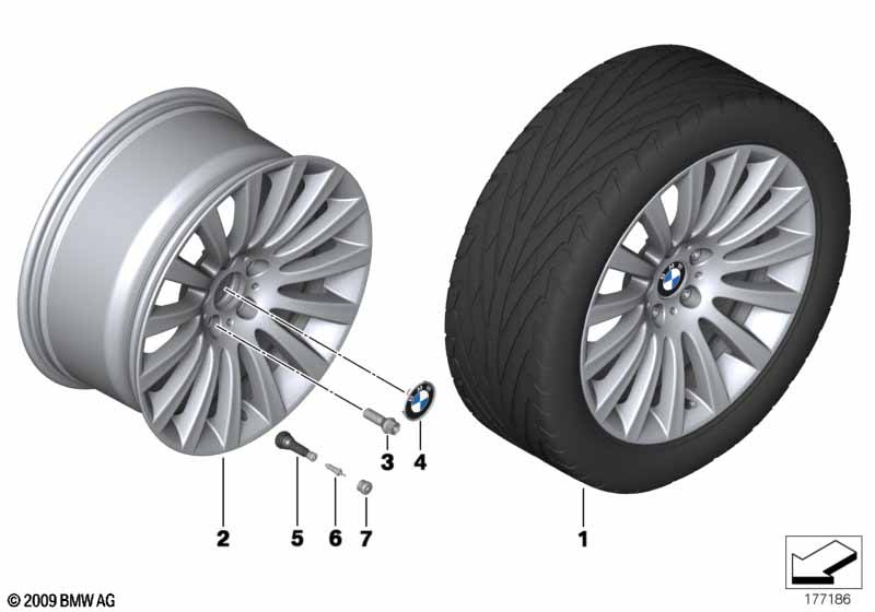 BMW LM-velg veelspaaks 235 - 19''