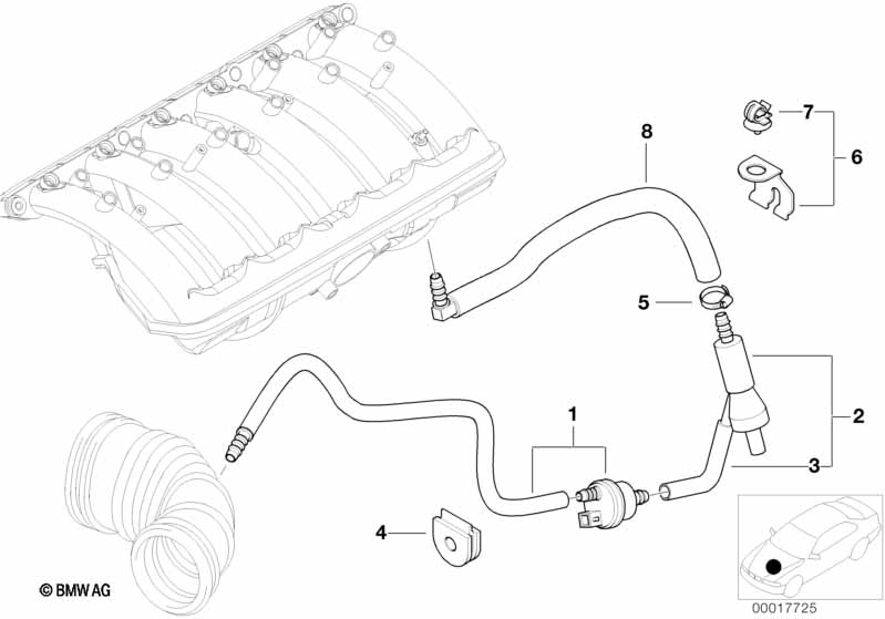 Onderdrukbesturing-motor