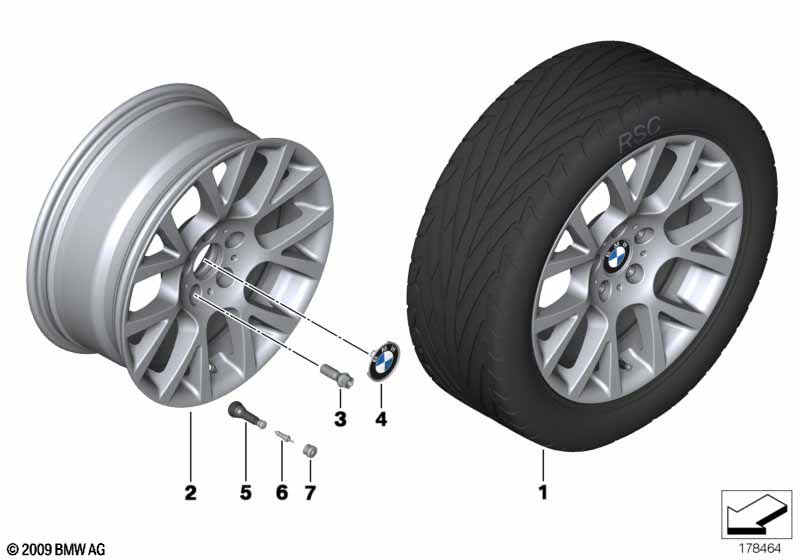 BMW LM velg dubbelspaak 238 - 19"