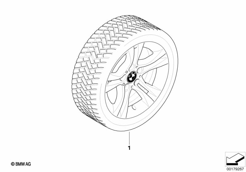 Compl.winterwiel dubbele spaak 268 -16"