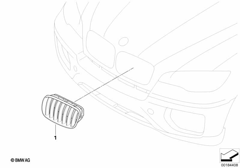 Inbouw siergrille