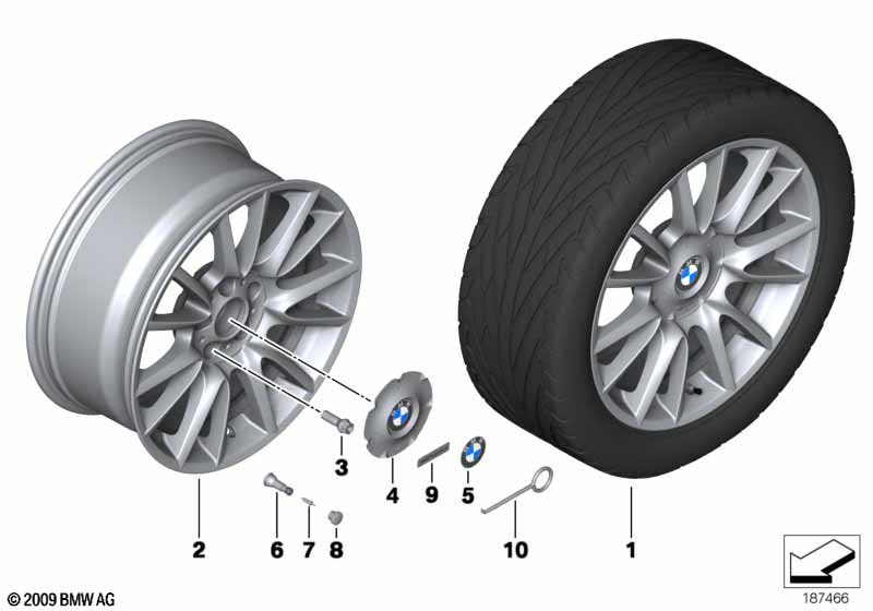 BMW LM-velg Individual V-spaak 228 -19''