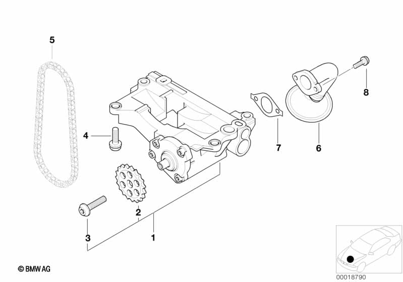 Olievoorziening/Oliepomp m aandrijving