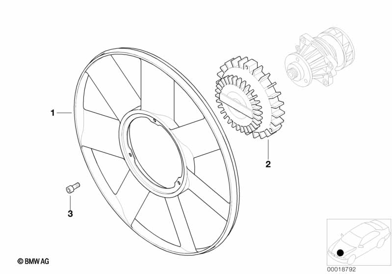 Koelsysteem-ventilator/ventilatorkoppel.