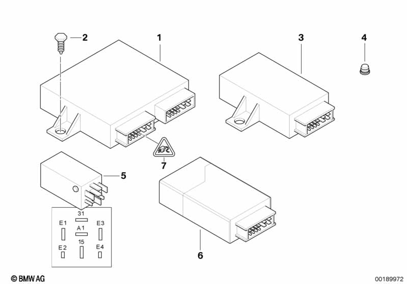 Karrosseriestuurtoestel.en modulen