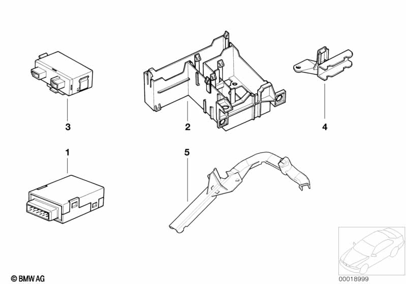 EWS stuurtoestel/modul/bevestiging