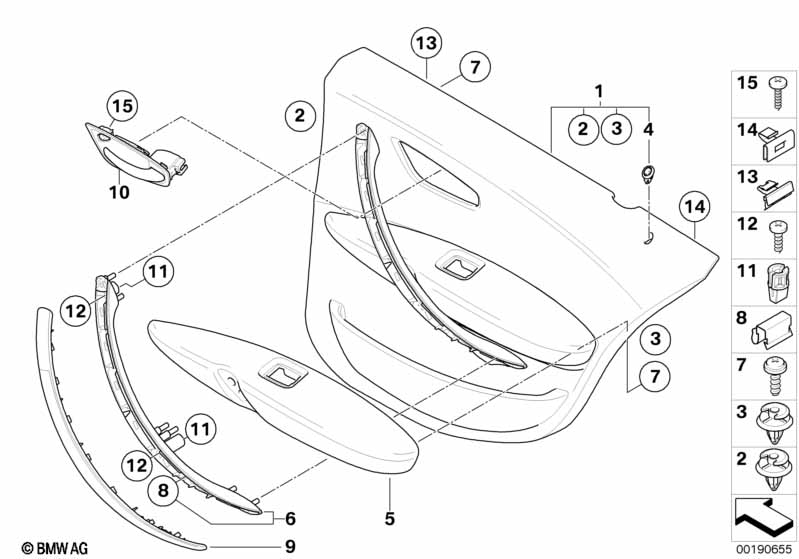 Portierbekleding, achter