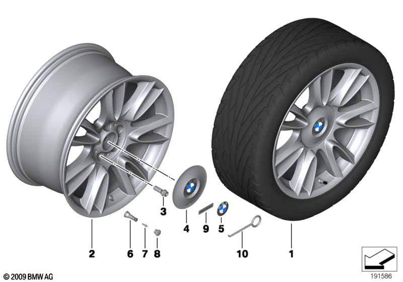 BMW LM-velg Individual V-spaak 301 -20''