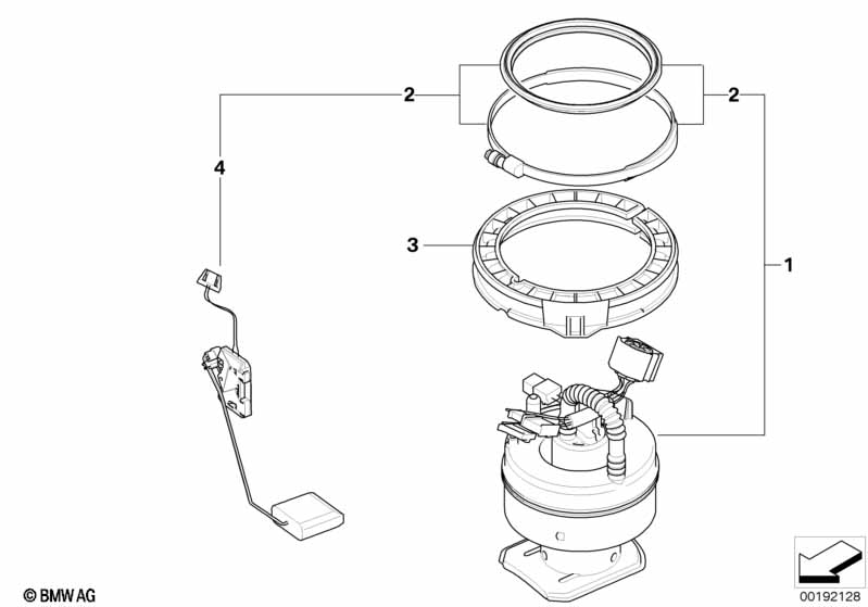 Brandstoffilter/pomp/niveausensor