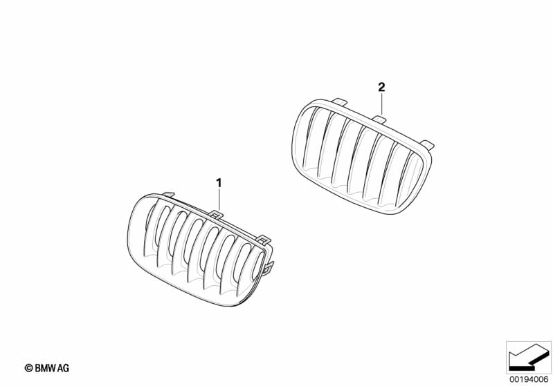Inbouw siergrille