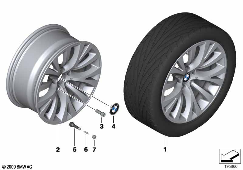 BMW LM-velg Y-spaak 315 - 19''