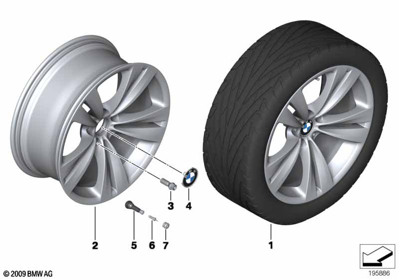 BMW LM velg dubbelspaak 316 - 20''