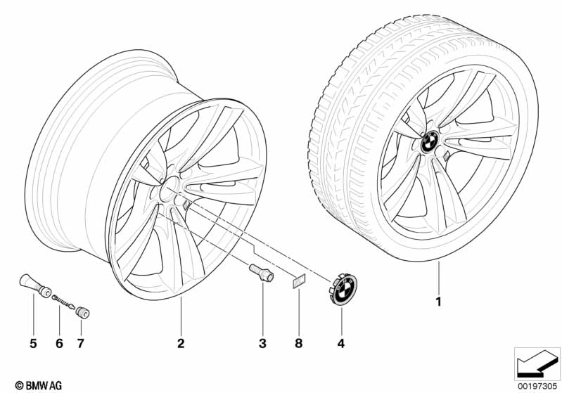 BMW LM velg M V-spaak 299