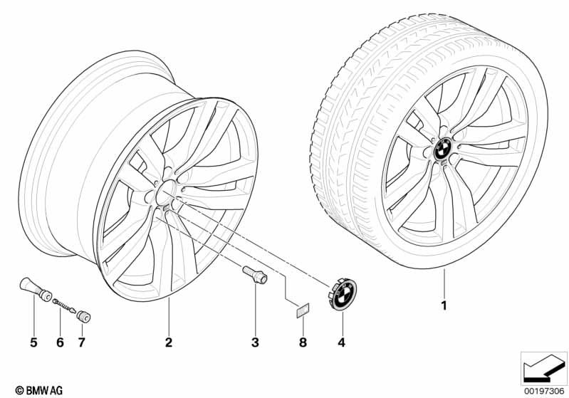 BMW LM velg M dubbelspaak 300