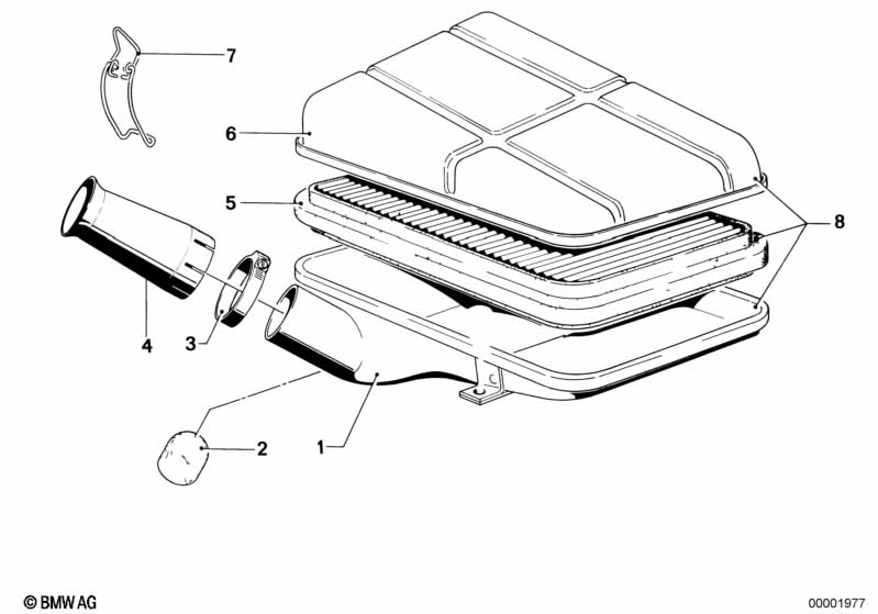 Aanzuiggeluidsdemper / Filterelement