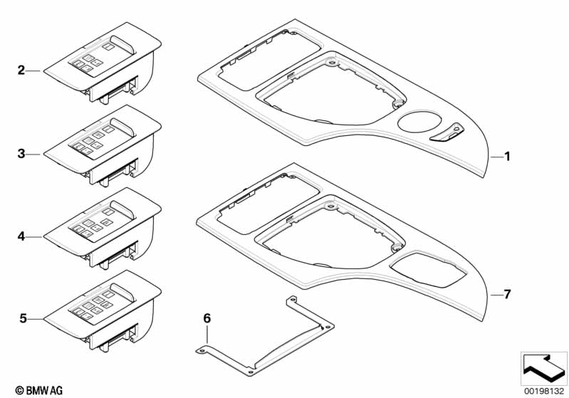 Aanbouwdelen middenconsole