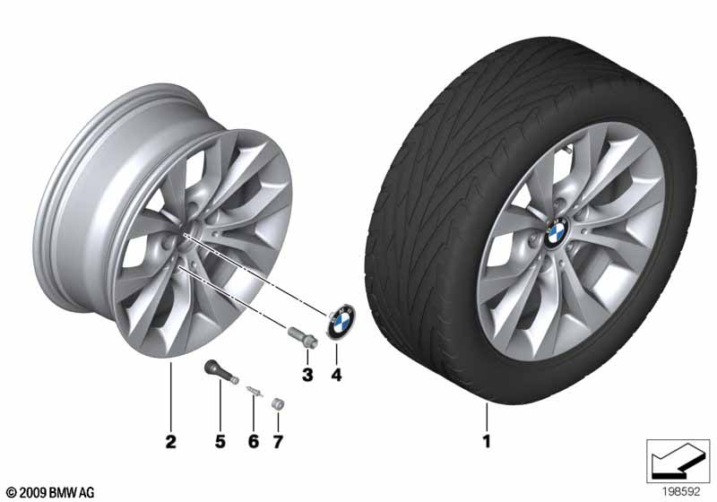 BMW LM velg V-spaak 318