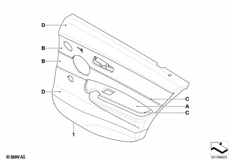 Ind. portierbekleding deelleer achter LC