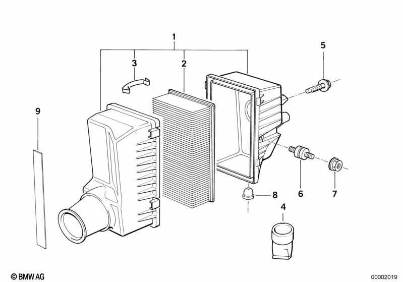 Aanzuiggeluidsdemper / Filterelement