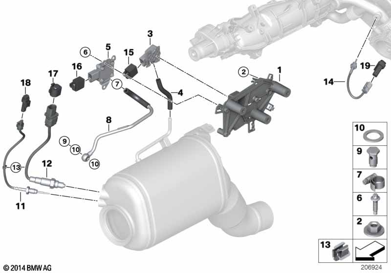 Dieselroetfiltersensoren/aanbouwdelen