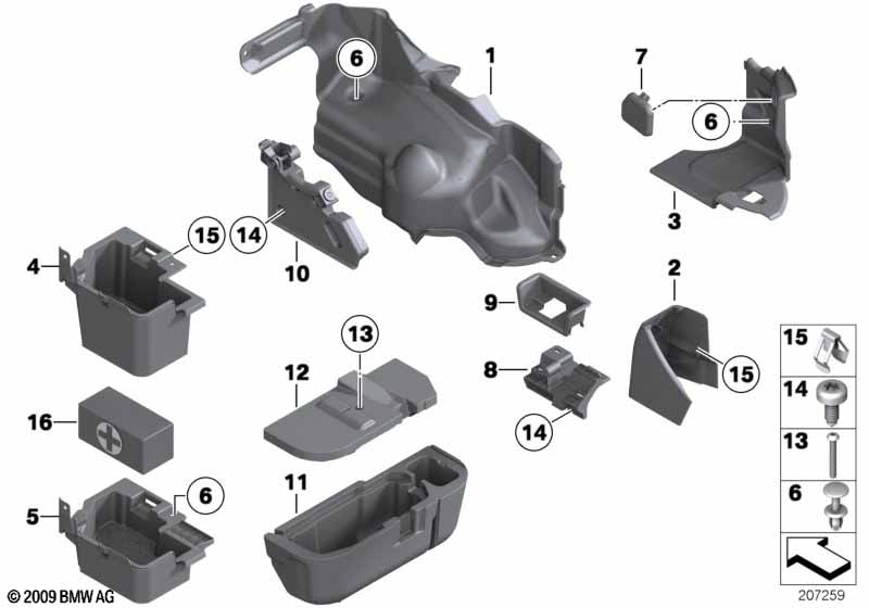 Bekleding ruimte bodem zijdelings