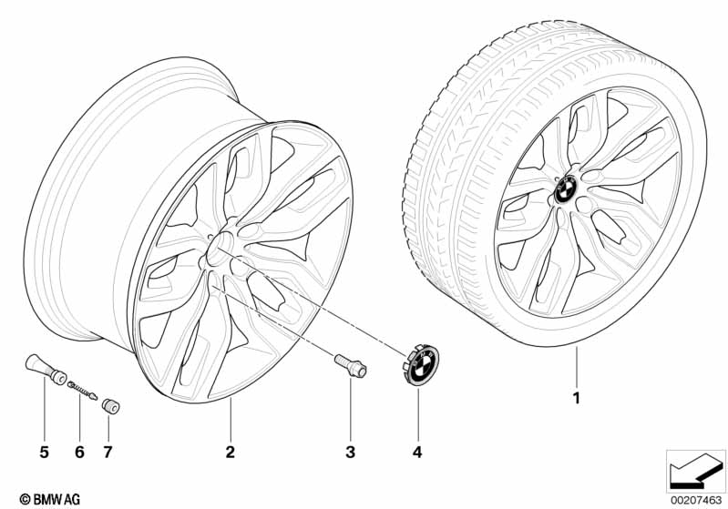 BMW LM velg Y-spaak 337