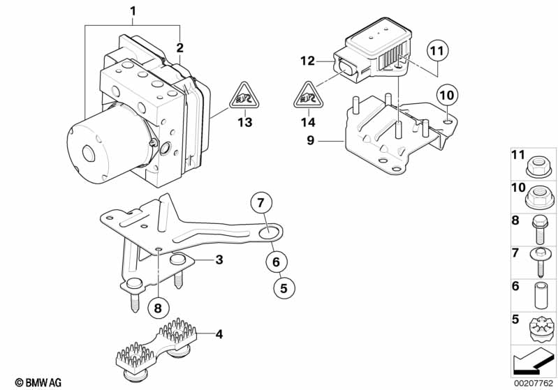 Hydroaggreg.DXC/bevestiging/sensor