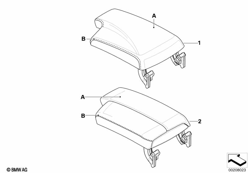 Indi. armsteun middenconsole, KA 335