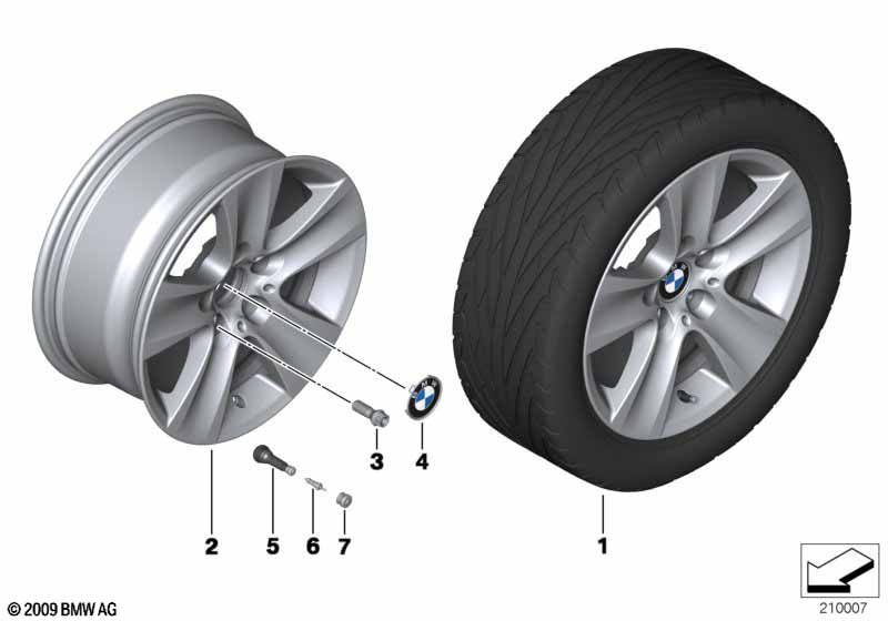 BMW LM velg sterspaak 327 - 17''