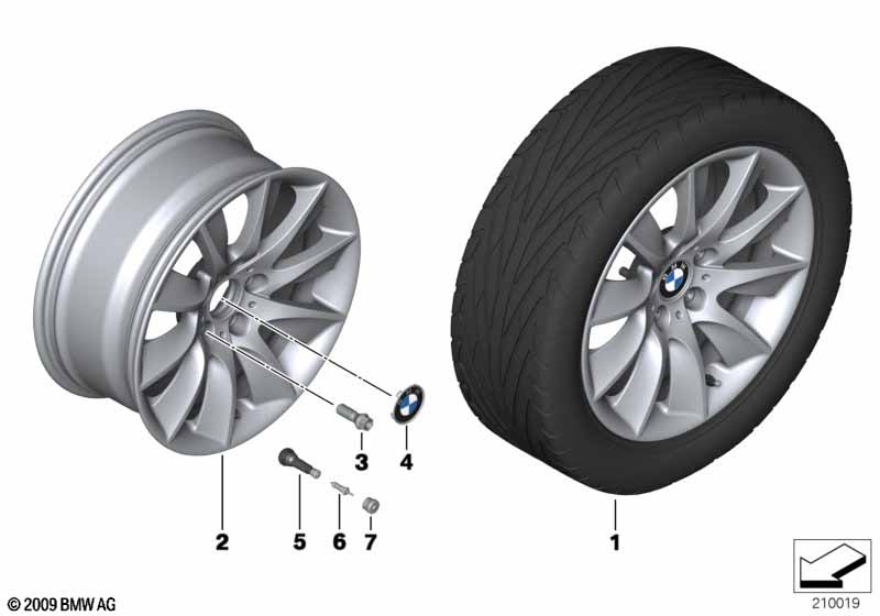 BMW LM-velg turbinestyling 329 - 18''