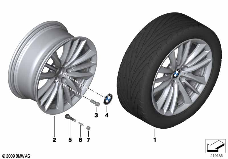 BMW LM-velg W-spaak 332 - 19''