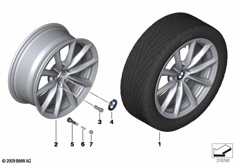 BMW LM velg V-spaak 324