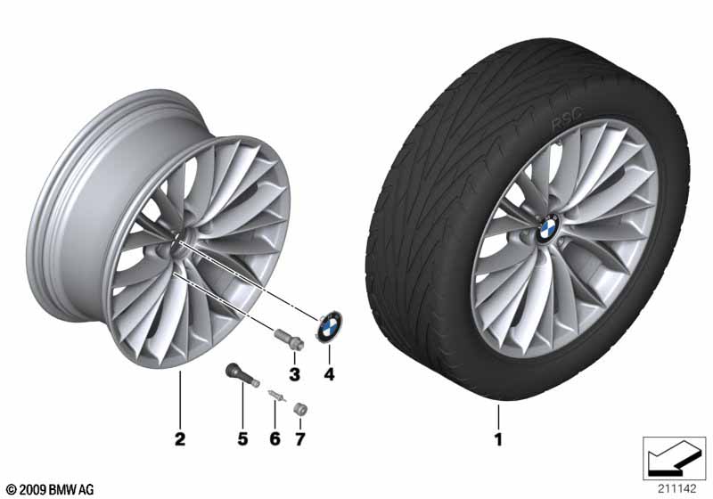 BMW LM velg V-spaak 342