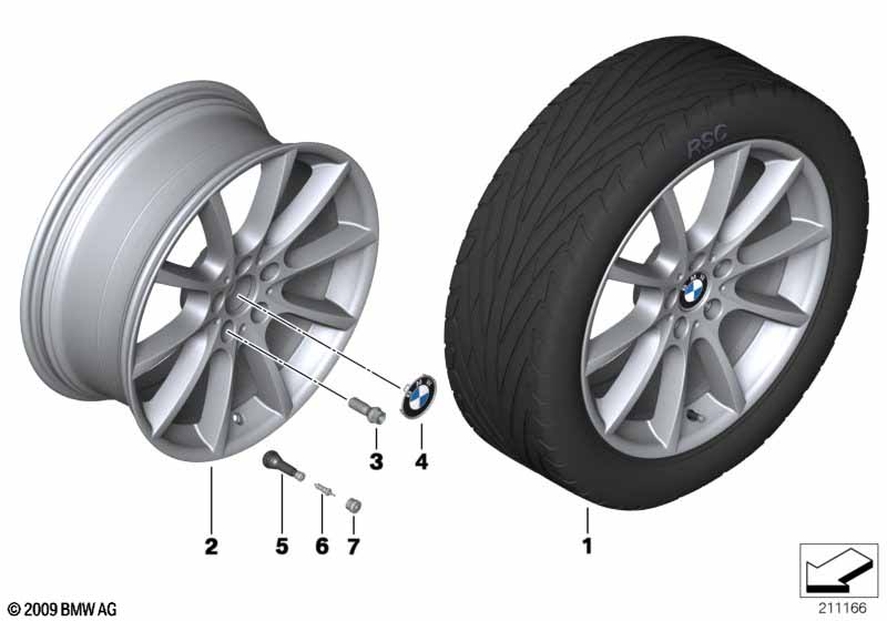 BMW LM velg V-spaak 281 - 19"