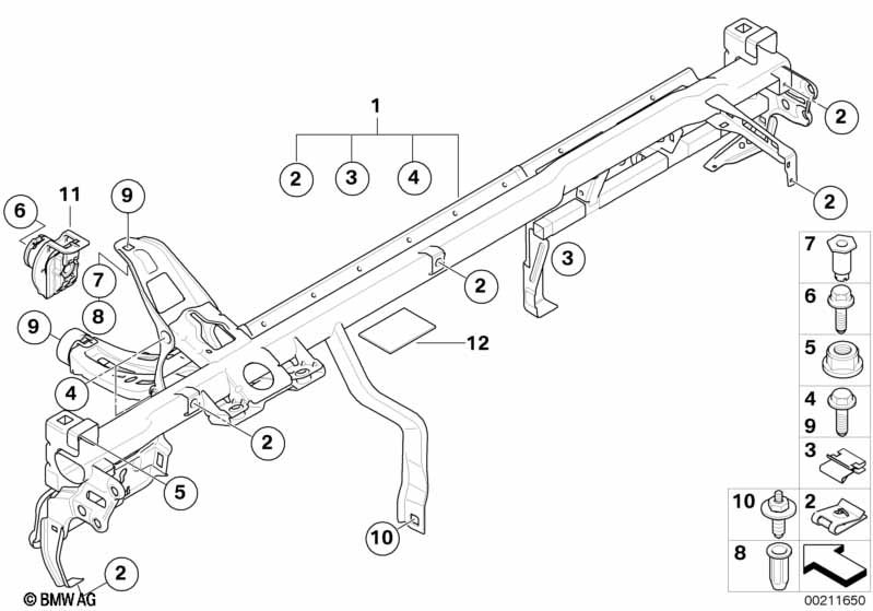 Draagbalk instrument paneel