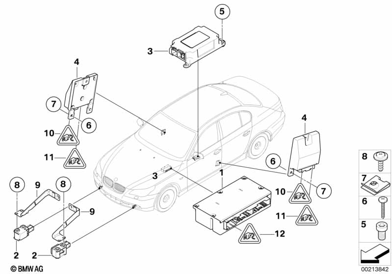 Elektro-onderdelen v airbag