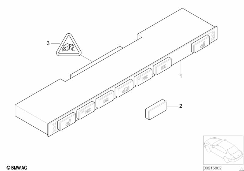 Schakelaareenheid middenconsole