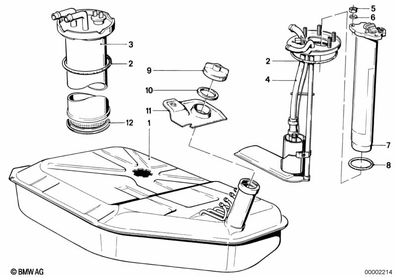 Benzinetank/benzine pomp systeem