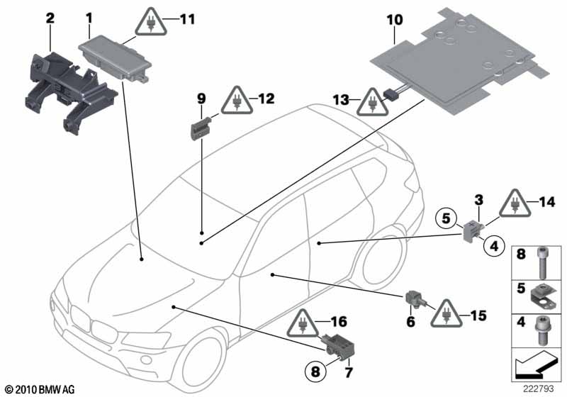 Elektro-onderdelen v airbag