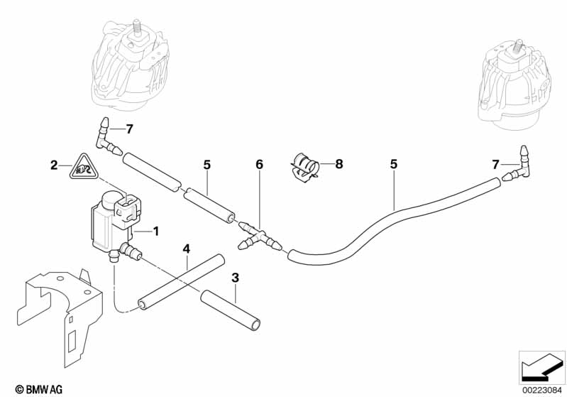 Vacu�mregeling-motorsteun