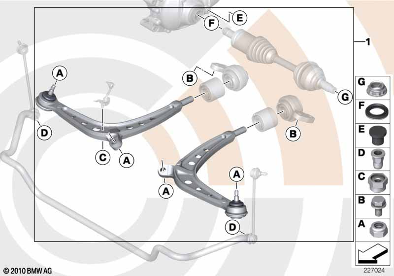 Service Kit dwarsdraagarm / Value Line