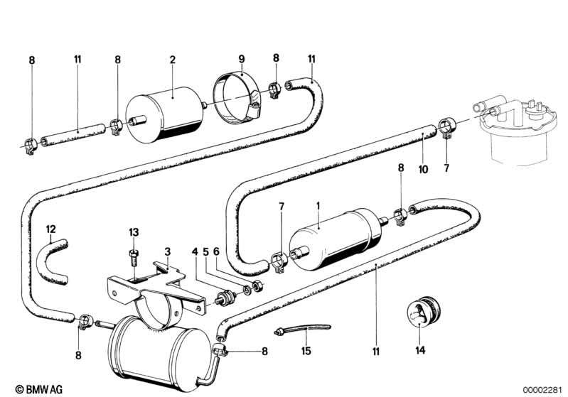 Brandstofpomp/brandstoffilter