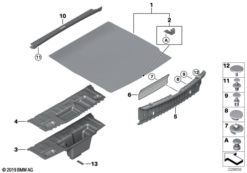 Bekleding bagageruimtebodem