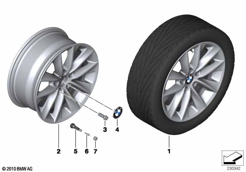 BMW LM velg V-spaak 307